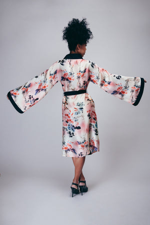Silk Cherry Blossom Kimono